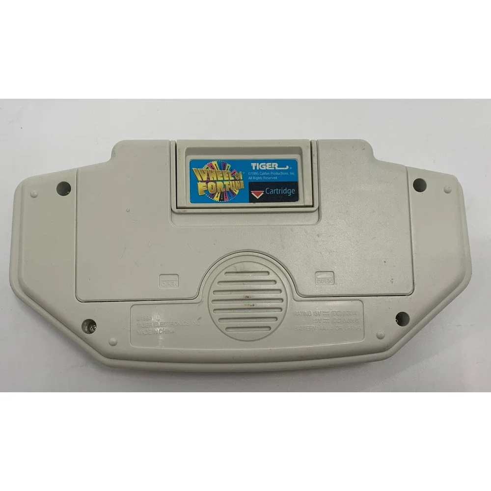 Wheel of Fortune Hand Held Game Tiger Electronics W Cartridge Works Vintage 1995